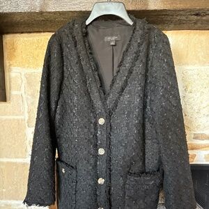 Ann Taylor Tweed Jacket Size Large Petite
